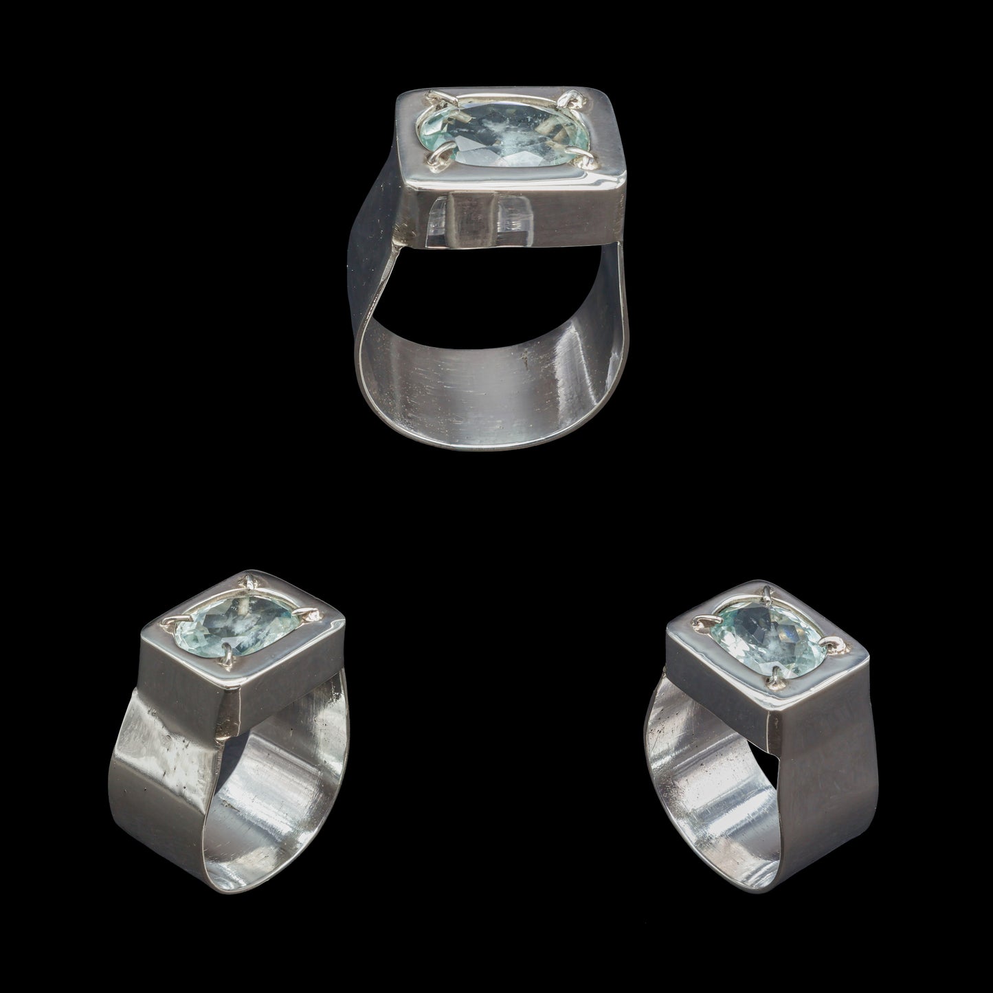 Anillo de Aguamarina