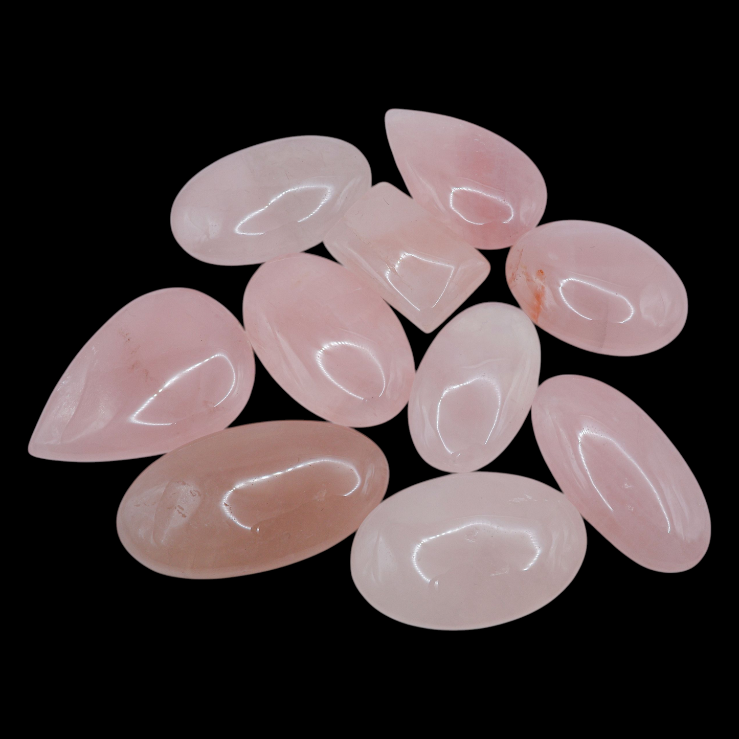 Cabujón de Cuarzo Rosa