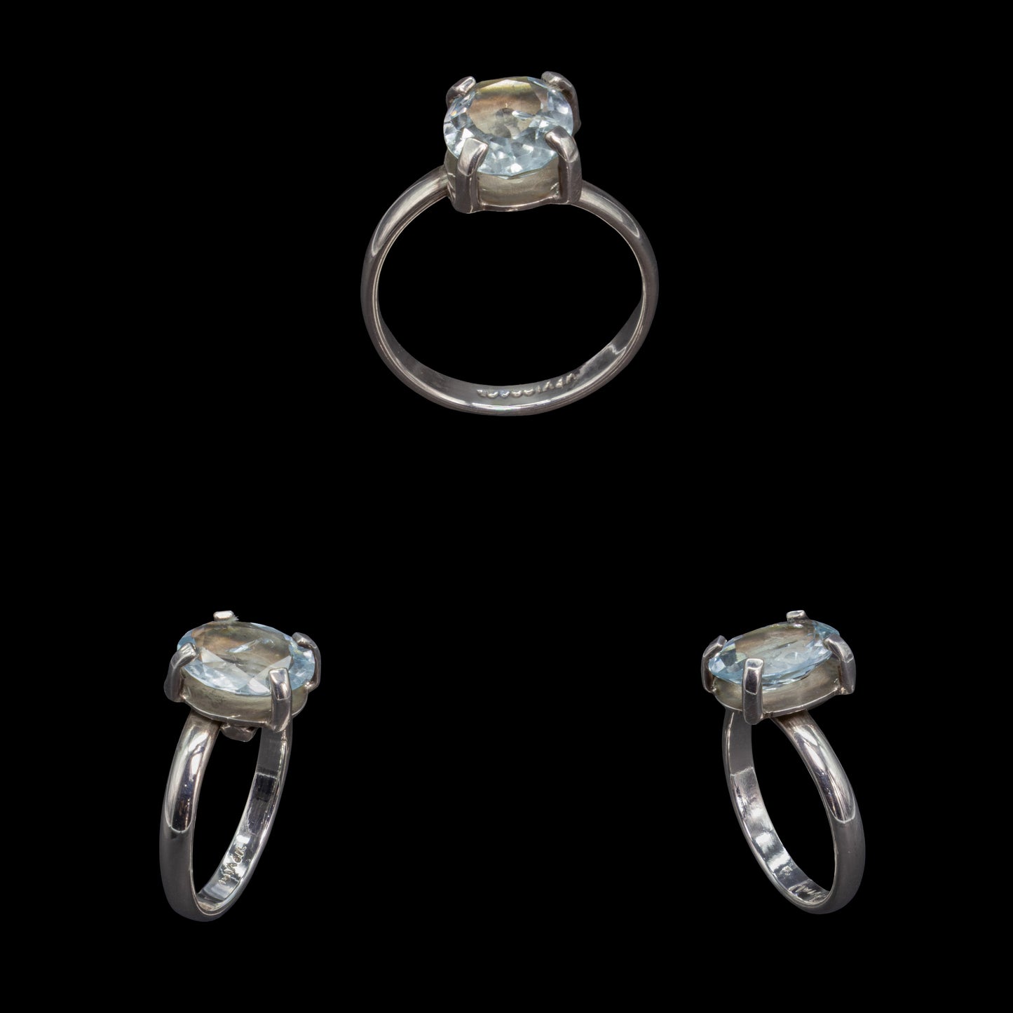 Anillo de Aguamarina