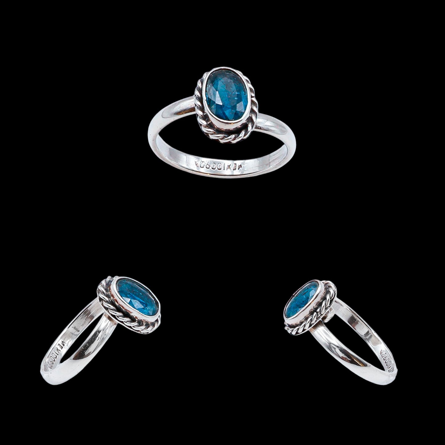 Anillo de Cianita Índigo