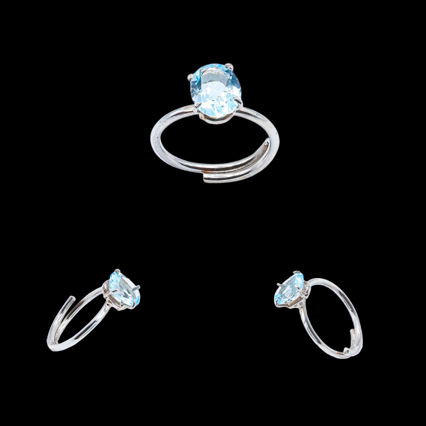 Anillo de Topacio Blue Sky