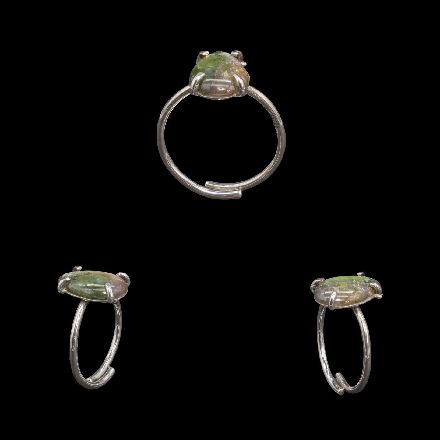 Anillo de Turmalina Bicolor