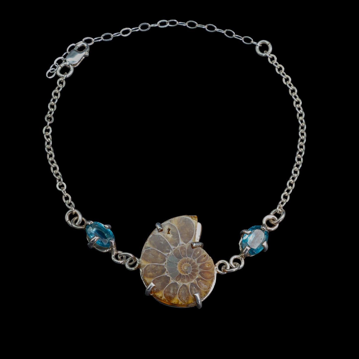 Pulsera de Ammonite y Topacio