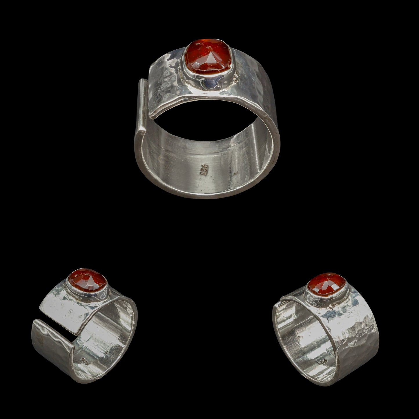 Anillo de Granate Almandino