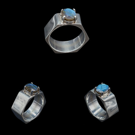 Anillo de Labradorita