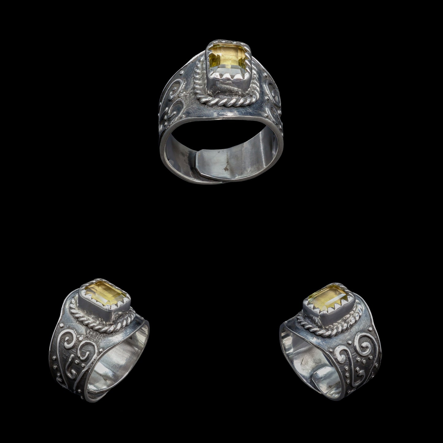 Anillo de Citrino