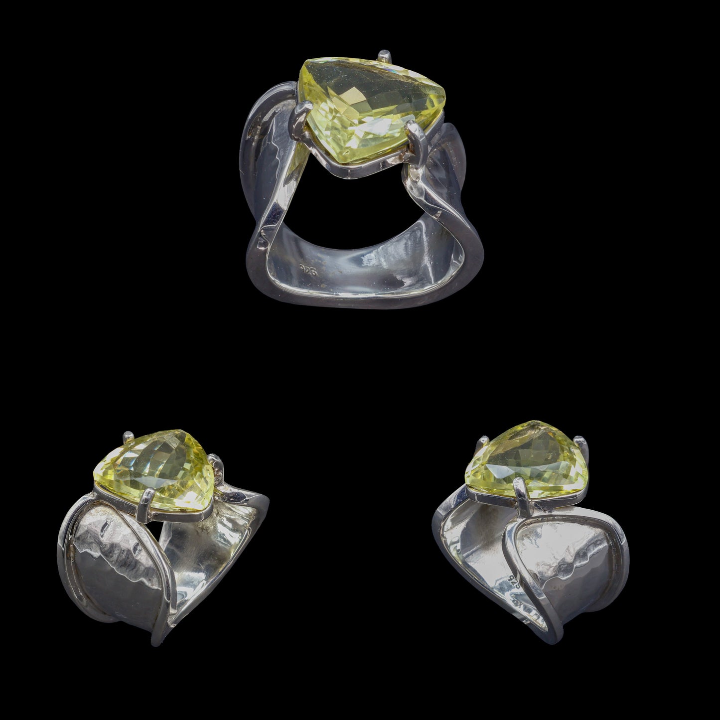 Anillo de Cuarzo Limón