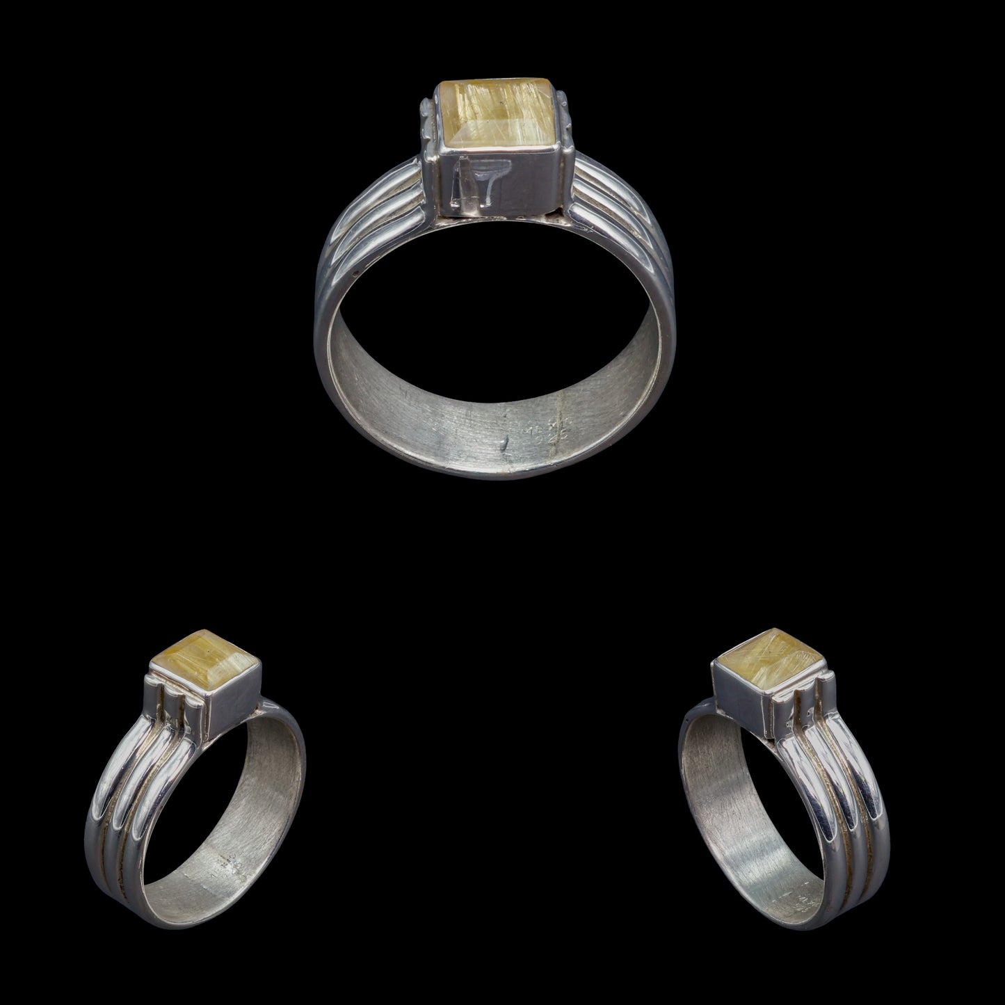 Anillo de Cuarzo Rutilado