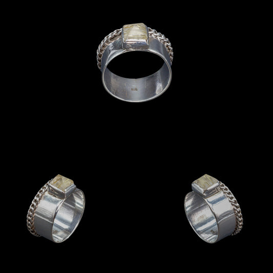 Anillo de Cuarzo Rutilado