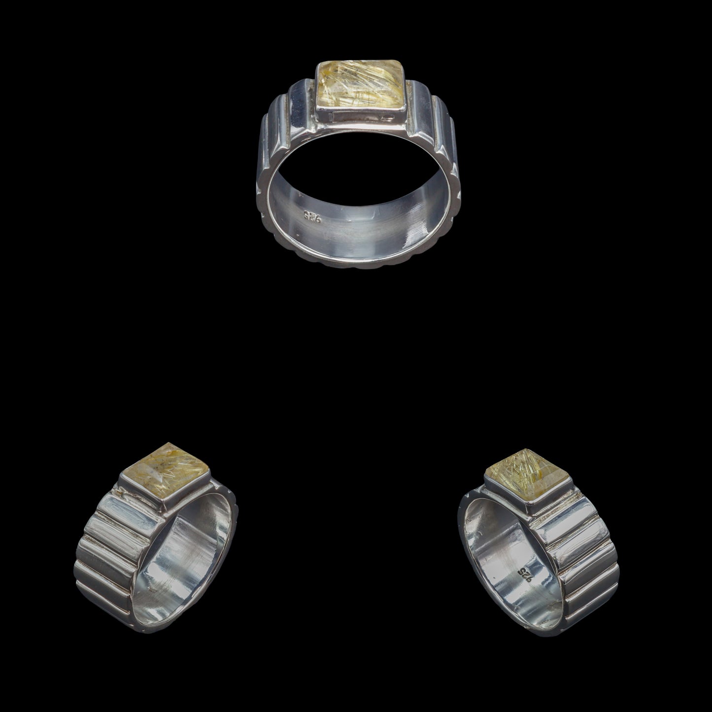 Anillo de Cuarzo Rutilado