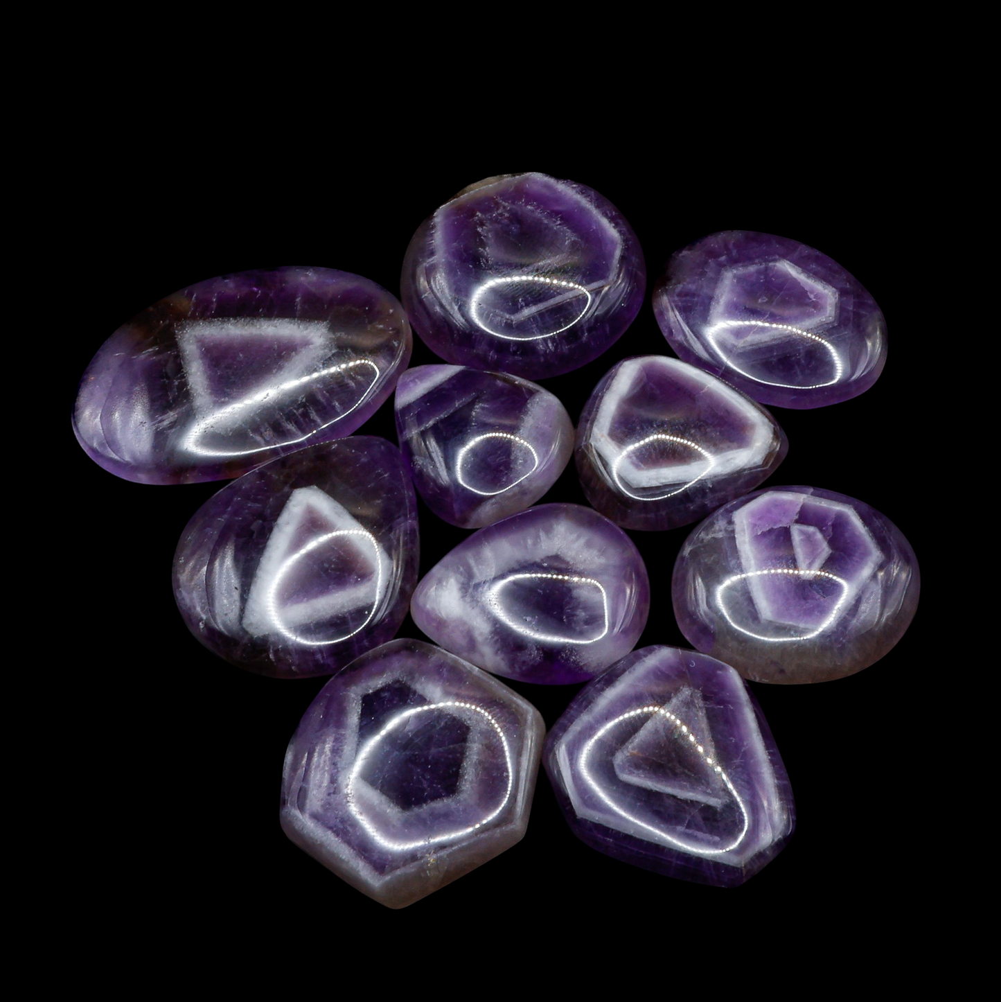 Cabujón de Amatista Trapiche