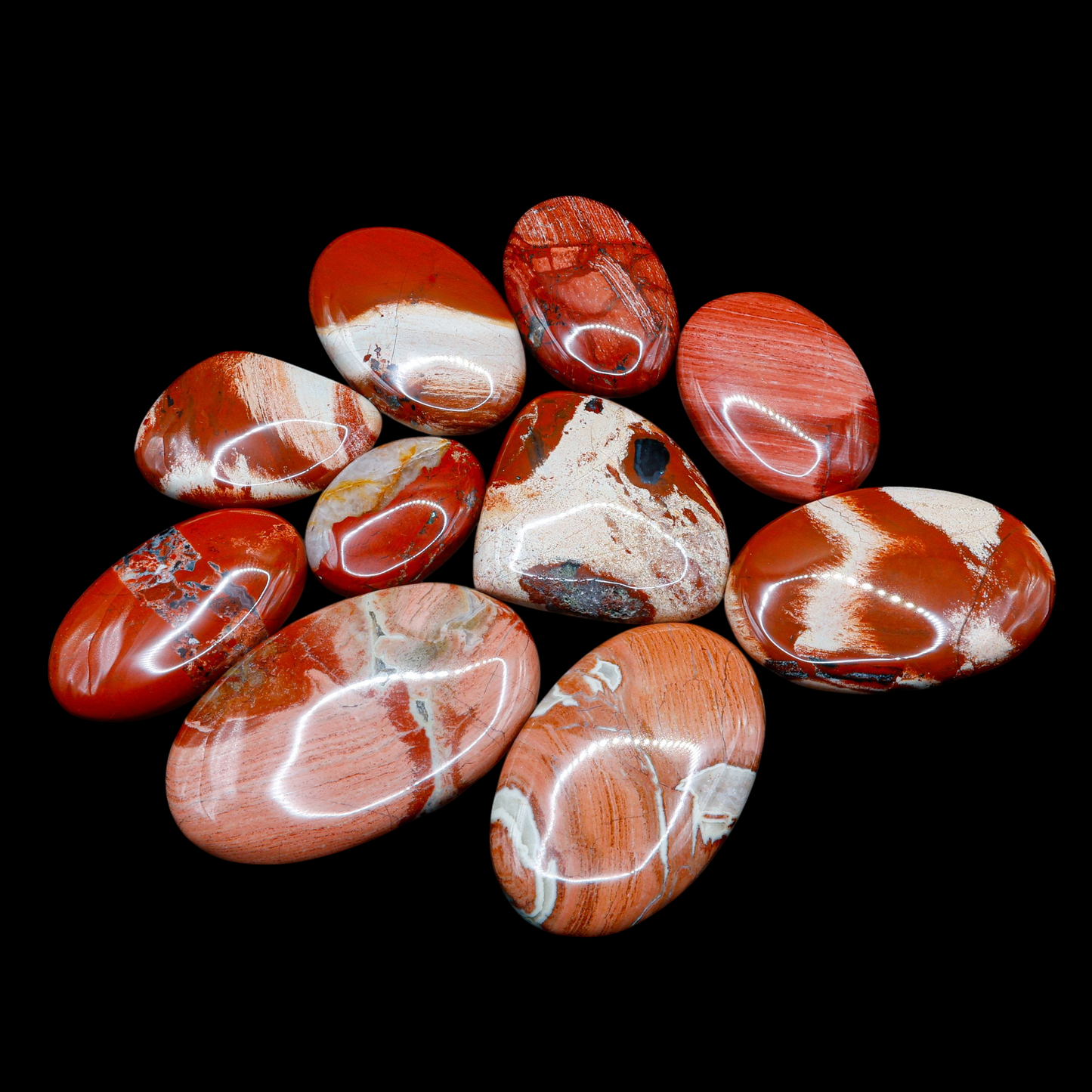Cabujón de Jaspe Rojo