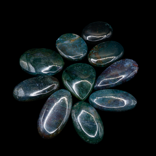 Cabujón de Ágata Musgosa