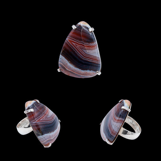 Anillo de Ágata Botswana