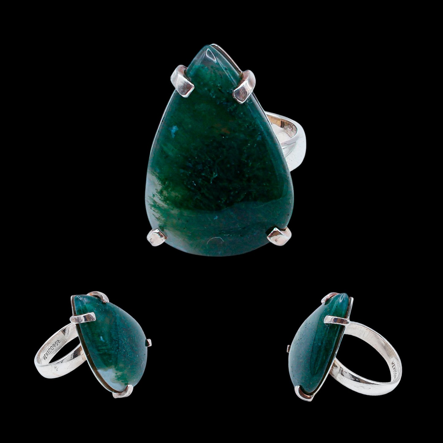 Anillo de Ágata Musgosa