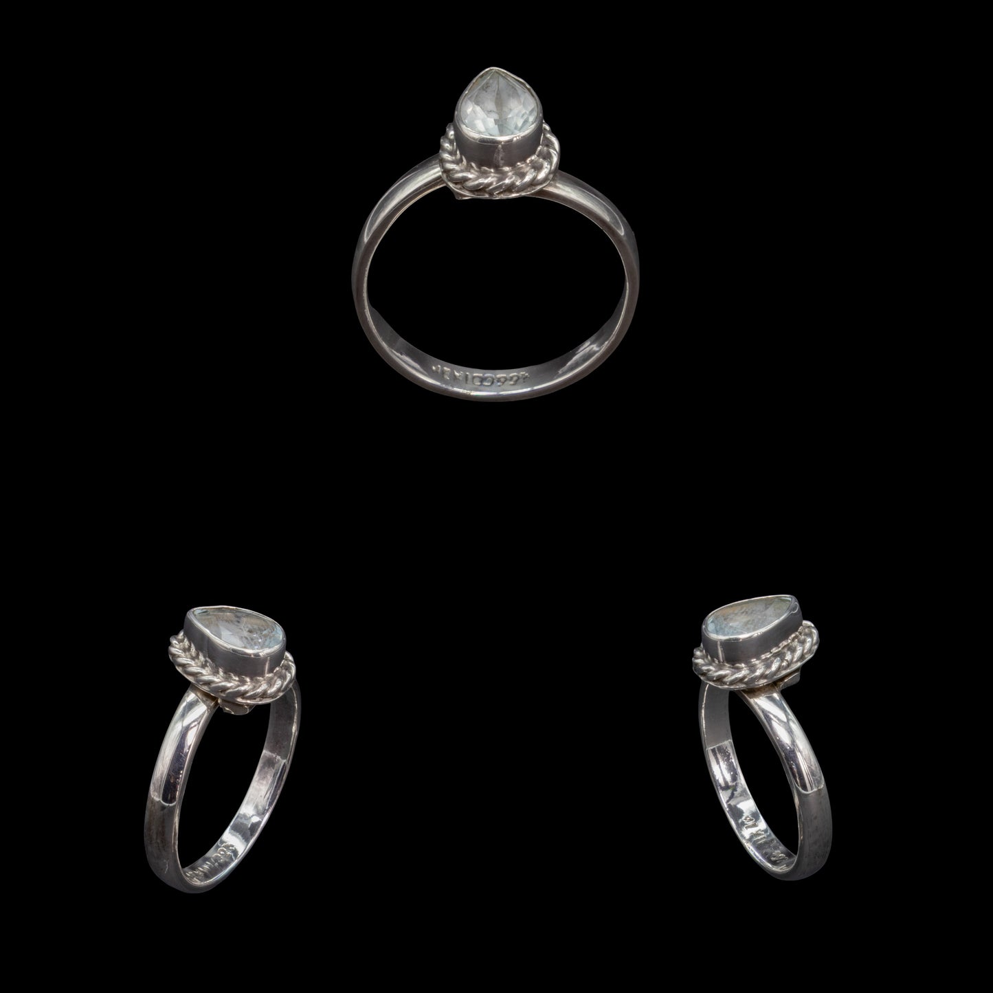 Anillo de Aguamarina