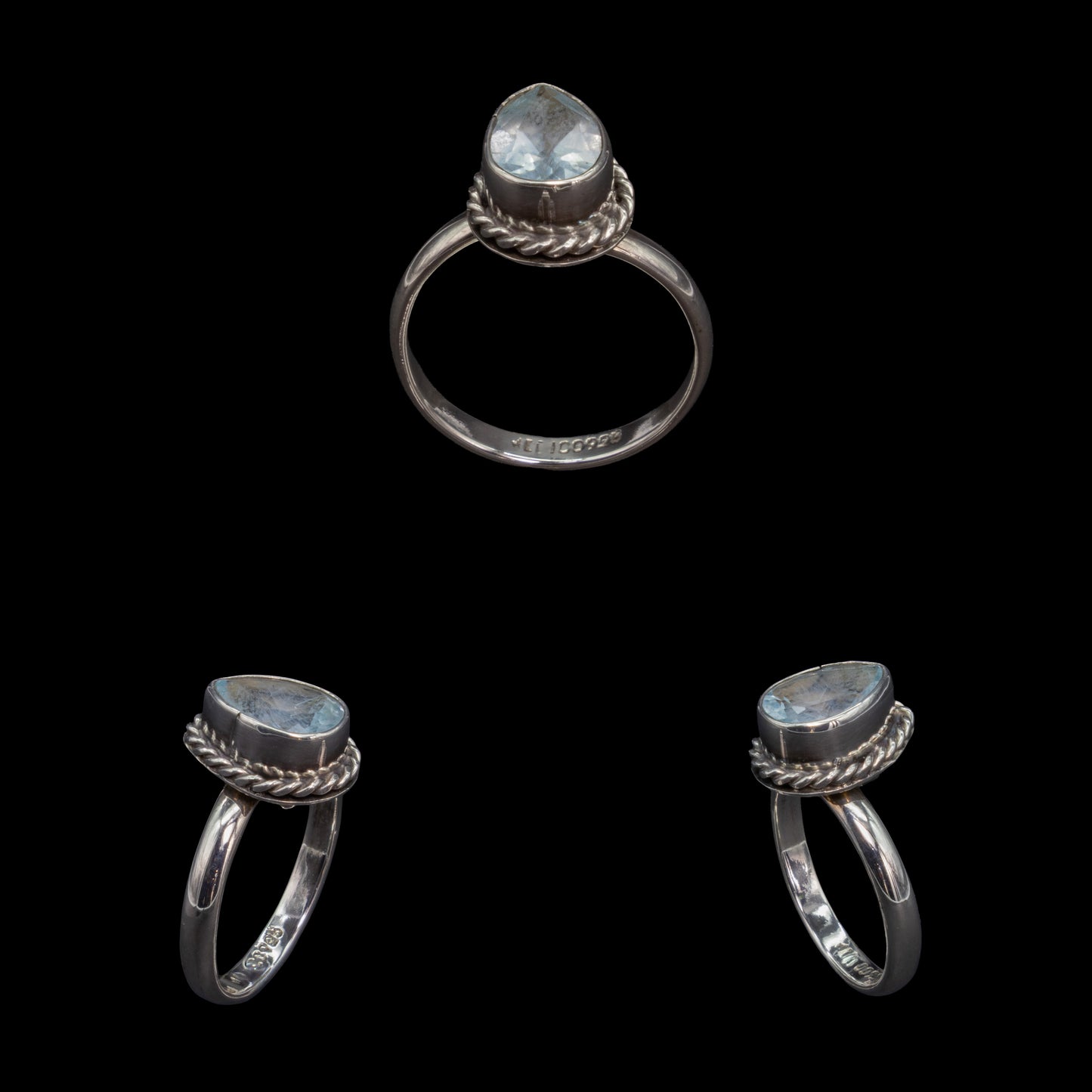 Anillo de Aguamarina