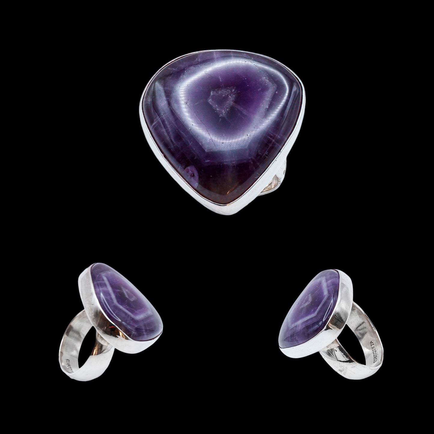 Anillo de Amatista Trapiche