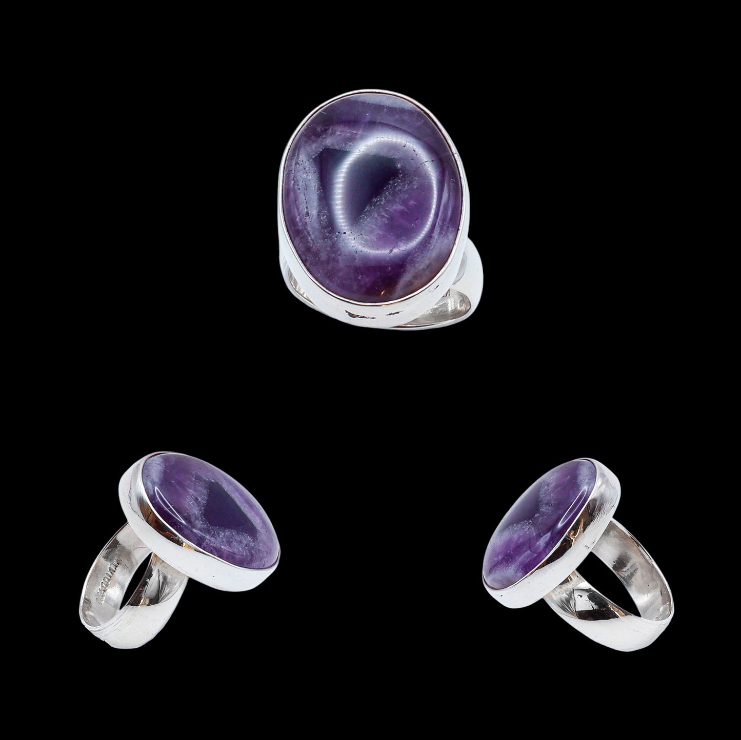 Anillo de Amatista Trapiche