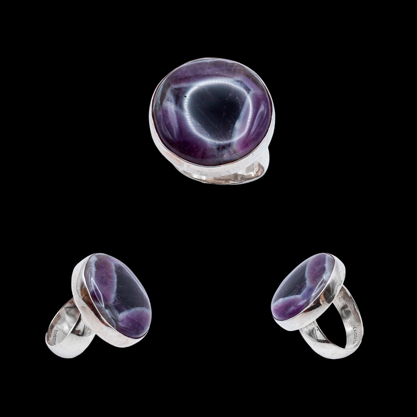 Anillo de Amatista Trapiche