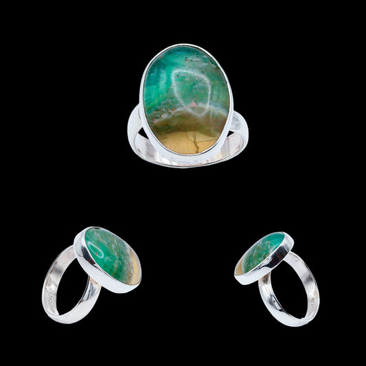 Anillo de Fluorita Multicolor