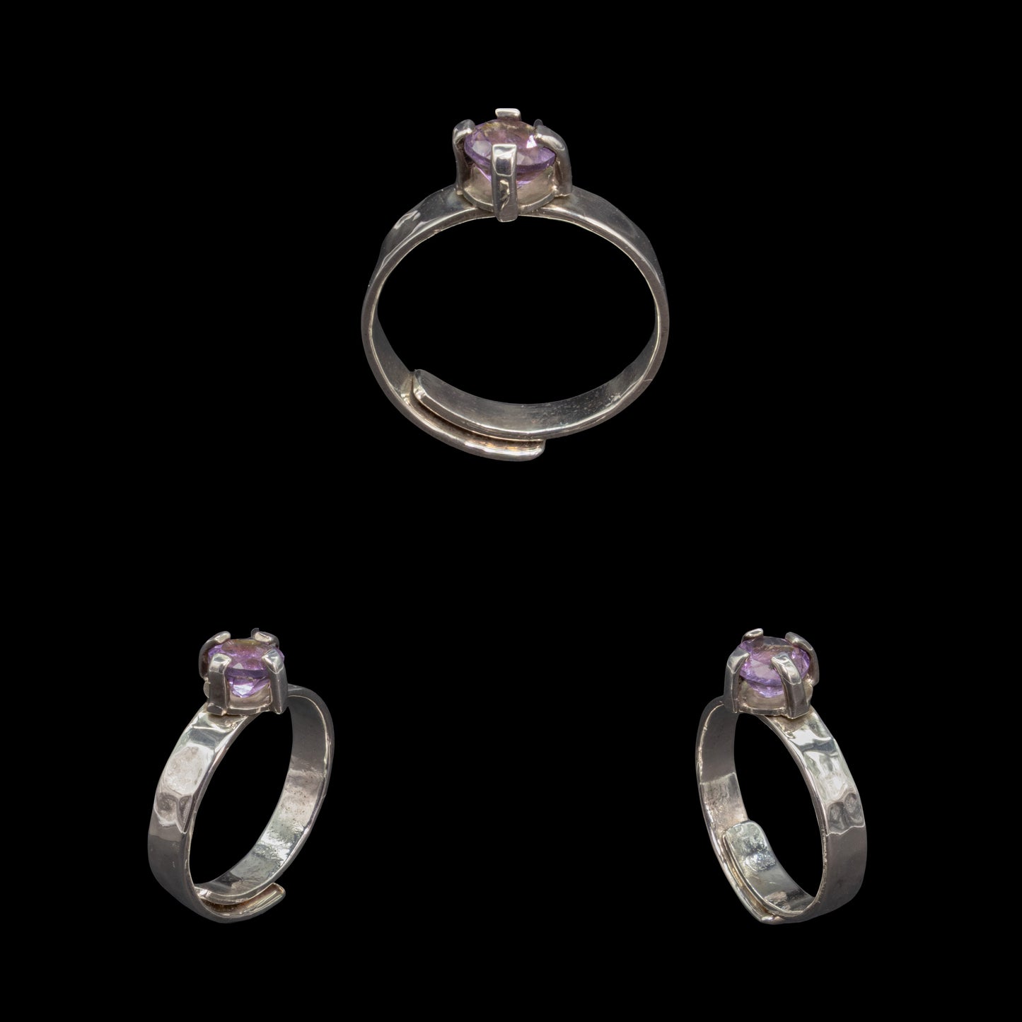 Anillo de Cuarzo Amatista
