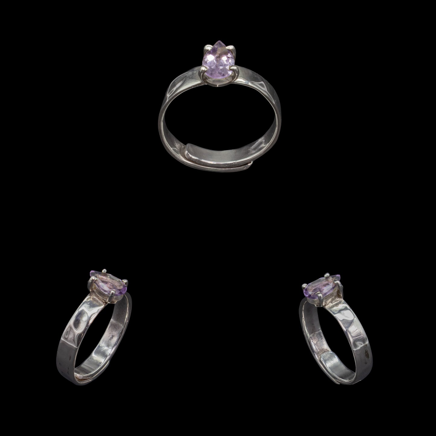 Anillo de Cuarzo Amatista