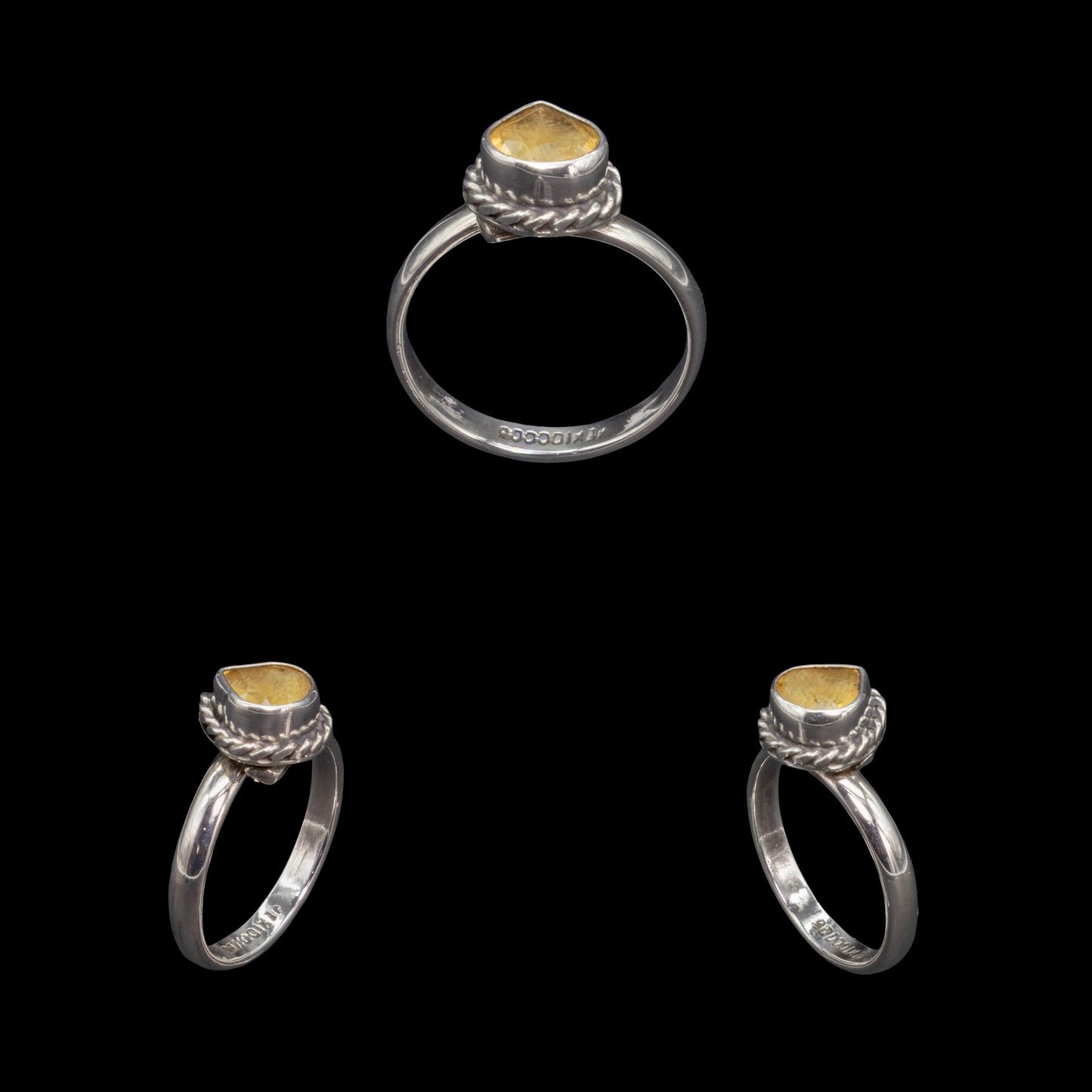 Anillo de Cuarzo Citrino