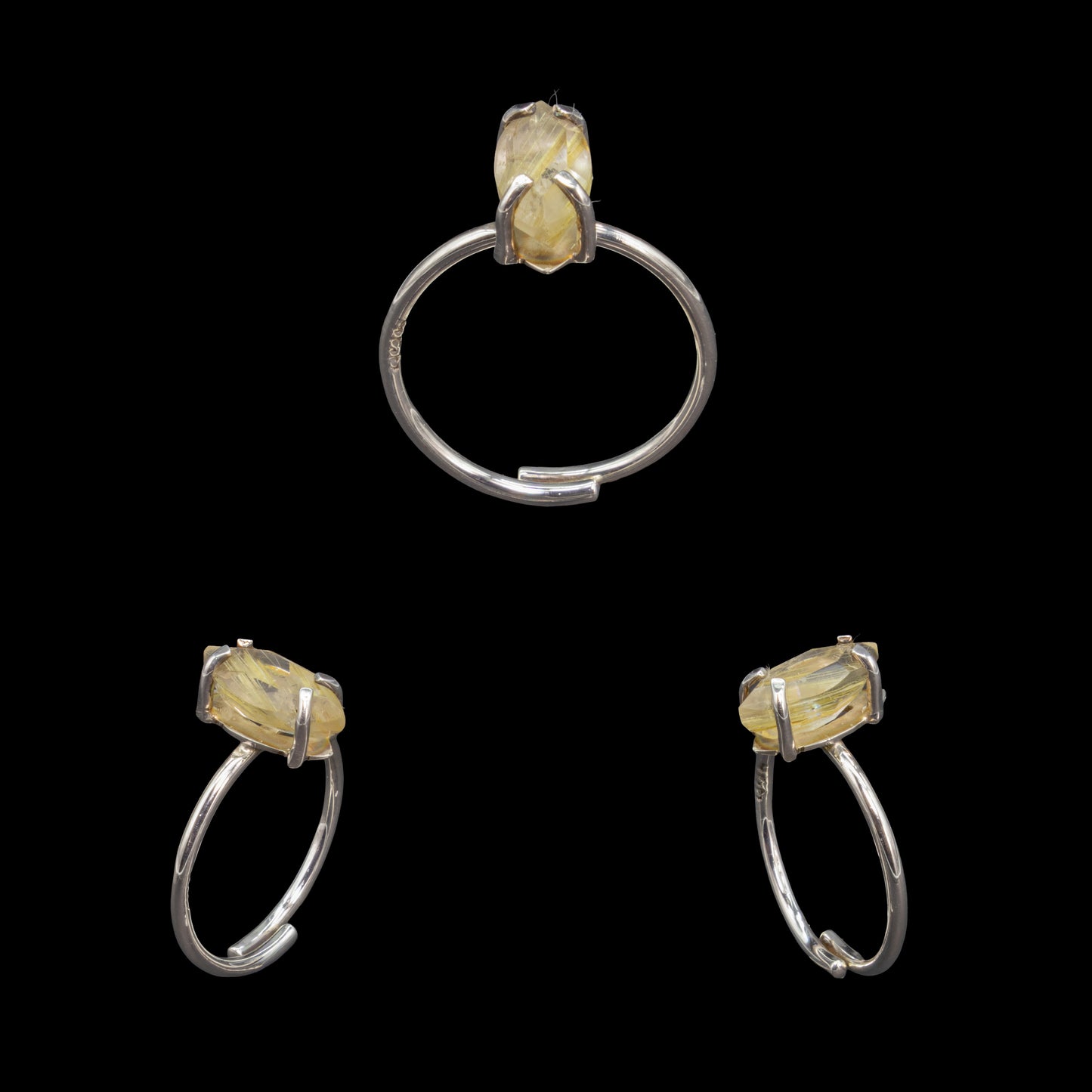 Anillo de Cuarzo Rutilado