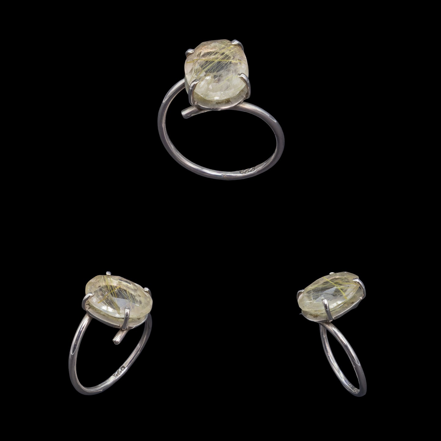 Anillo de Cuarzo Rutilado