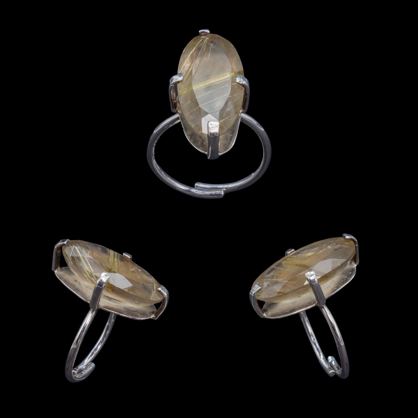 Anillo de Cuarzo Rutilado