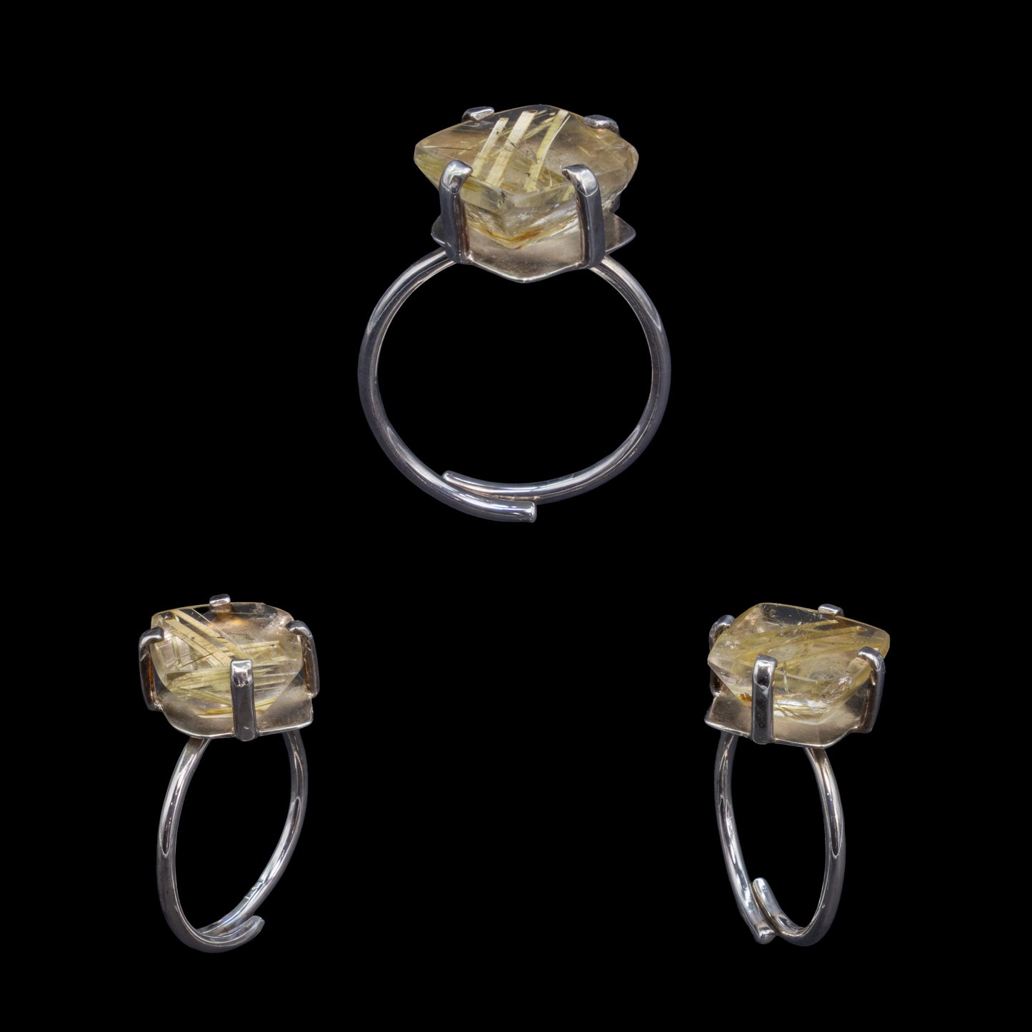 Anillo de Cuarzo Rutilado