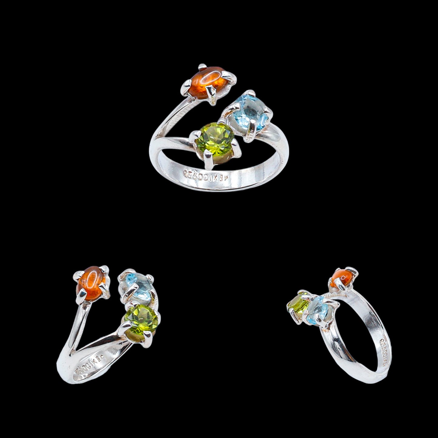 Anillo Triple Gema