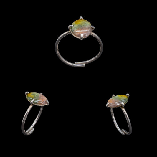Anillo de Turmalina Bicolor