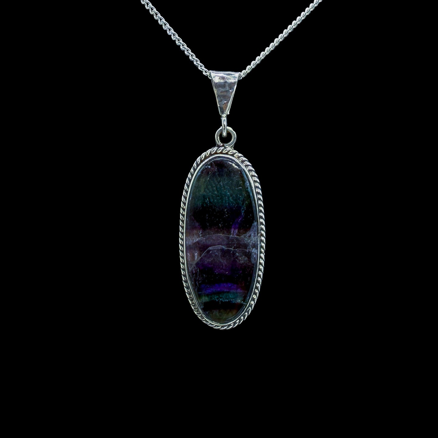 Dije de Fluorita Multicolor