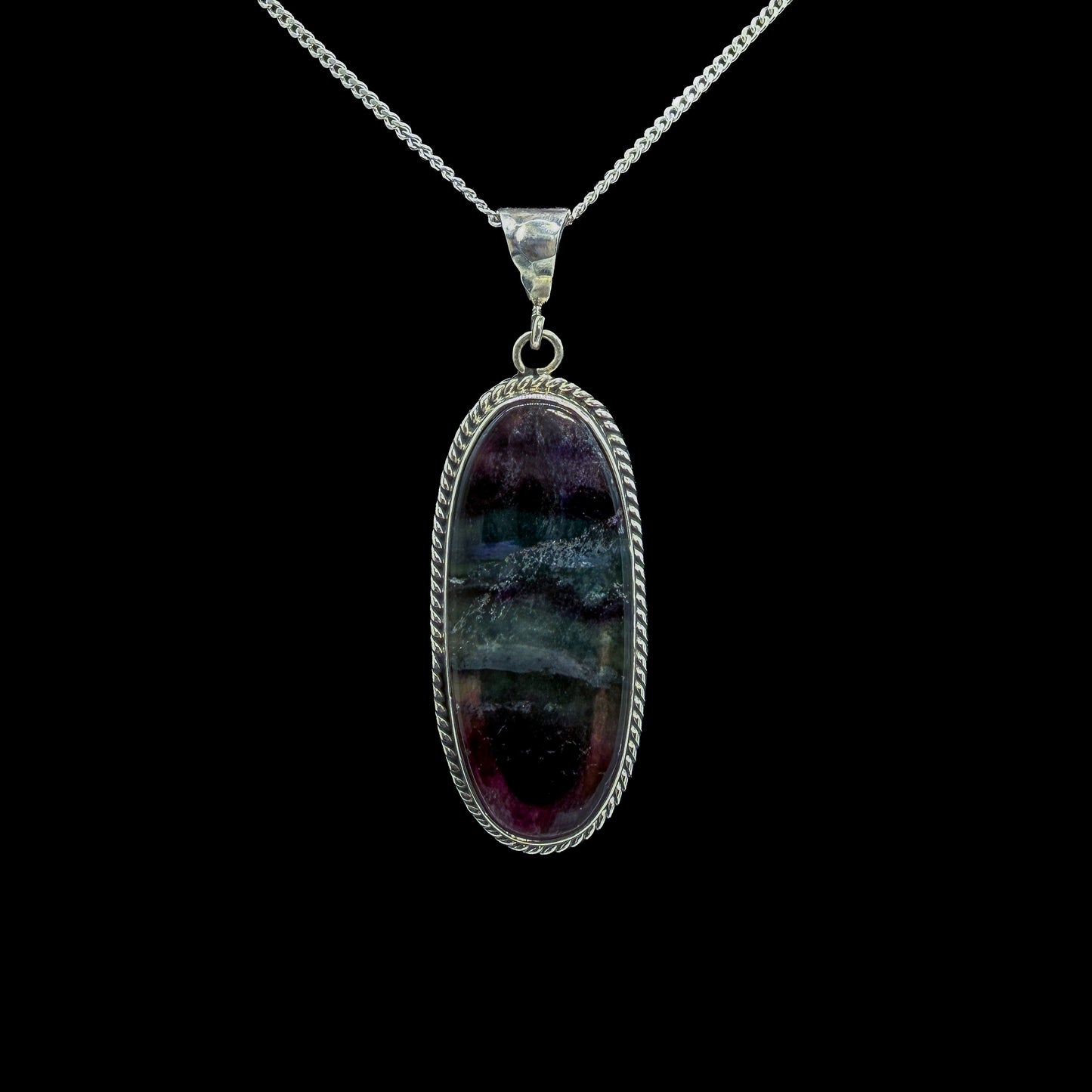 Dije de Fluorita Multicolor